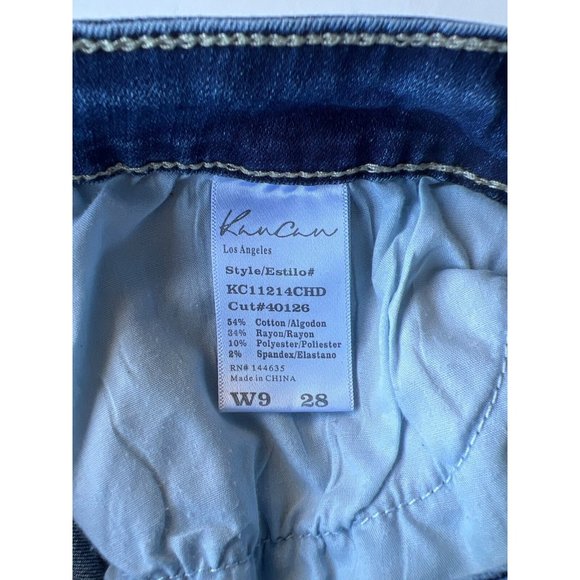 KanCan Los Angeles Mid Rise Medium Wash Skinny Jeans Juniors 9/28 KC11214 - Picture 5 of 9